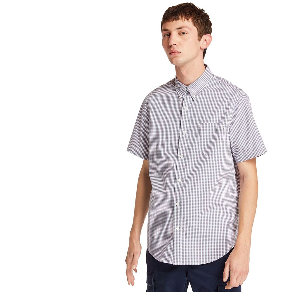 Camisa Masculino - Timberland Short-Sleeve Saco River Stretch - IEGRM9872 - Branco